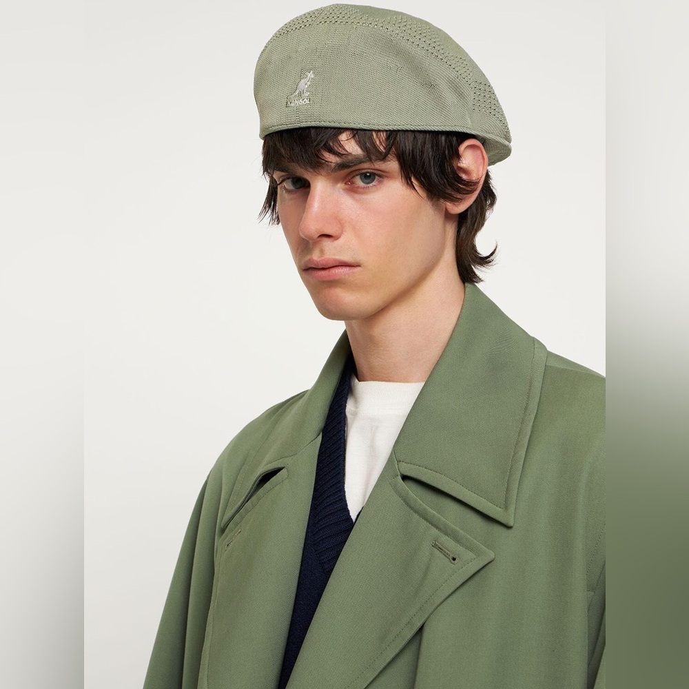 Kangol Tropic Flat Cap In Digital Lavender Knit Newsboy Beret Unisex Hat Small